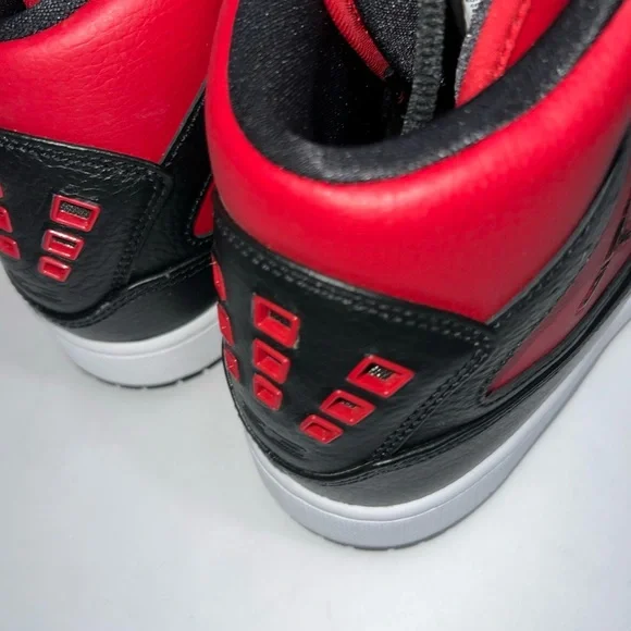 Like New Air Jordan 1 Flight Mid Bred Sneakers - Picture 4 of 11